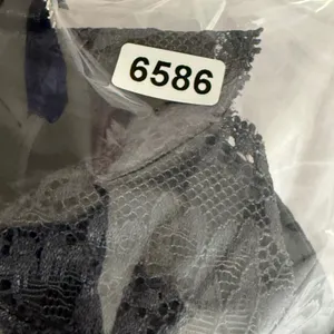 Adore Me AD-1619WB Black Lace Open Cup Strappy Bra Rhinestone Buckle Large‎ NWT thumbnail 8