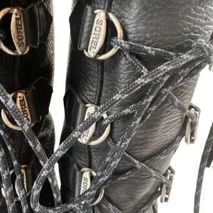 Vintage Sorel Made in Canada Leather Faux Fur Boots thumbnail 4