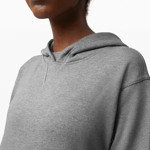 Lululemon All Yours Hoodie *Terry Heathered Core Medium Grey Size: 8 thumbnail 2
