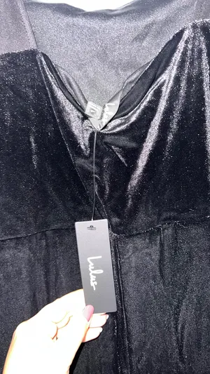 Black Velvet Dress Lulus thumbnail 4