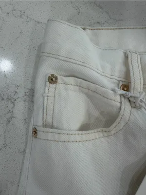 Frame Denim White Mid-Rise Denim Shorts thumbnail 15