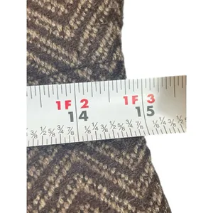 Via Women’s 0P Petite Brown Herringbone Wool Blend Fit & Flare Peacoat Button thumbnail 10