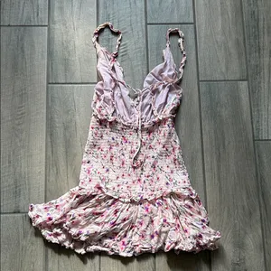 Floral Pink Mini Dress thumbnail 5