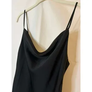 URBAN OUTFITTERS Women's Black Cowl Neck Satin Mini Dress Size Small thumbnail 3