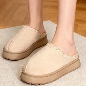 Walmart Cozy Platform Fuzzy Slippers for Women & Men thumbnail 4