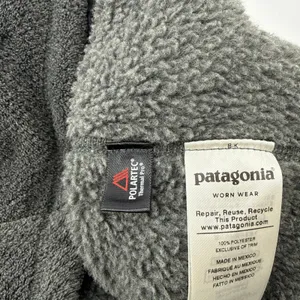 Patagonia Re-Tool Snap-T Fleece Pullover Grey Purple Polartec Women's Size Small thumbnail 8