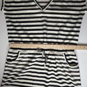 Calvin Klein Striped Mesh‎ Dress Cover Up L/XL Lightweight Sheer Nautical Resort thumbnail 15