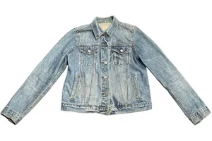 Women Gap Jean Denim Jacket Button Pocket Size Small Streetwear Cowgirl thumbnail 1