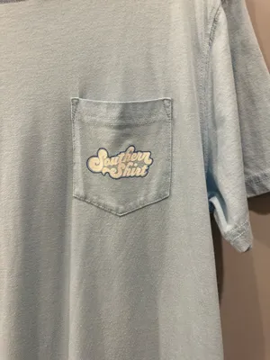 Comfort Colors Southern Shirt Company Retro Beach Scene Short Sleeve Pocket Tee thumbnail 3