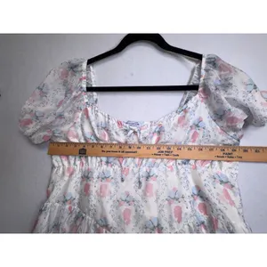 Celebrity Pink Bridgerton Floral Puff Sleeve Babydoll Mini Dress XXL Limited Ed thumbnail 10