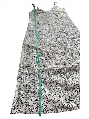 SHEIN Black & White Polka Dot A-Line Maxi Skirt thumbnail 2