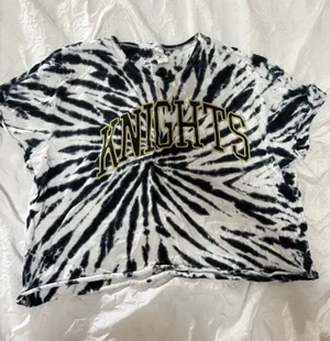 UCF Knights TieDie Cropped Top Black Size L thumbnail 1