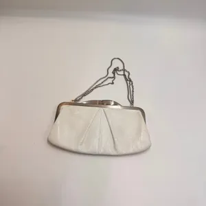 HOBO International Pearl Metallic Leather Frame Clutch Chain Shoulder Bag thumbnail 2