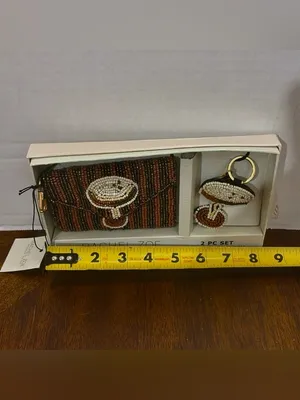 NEW - Viral Rachel Zoe Espresso Martini Beaded Coin Pouch & Bag Charm/Key Ring thumbnail 5