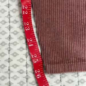 We The Free Free People Good Luck Barrel Corduroy‎ Pants Pink 24 Wide Leg EUC thumbnail 6