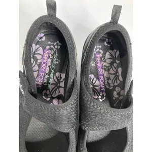 Skechers Mary Jane Sneakers Womens 9.5 Black Excellent Air Cooled Memory Foam thumbnail 3