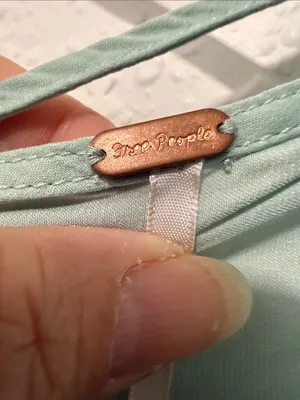 FREE PEOPLE Light Sage Draped V-Neck Top Size Large (Oversized) thumbnail 7