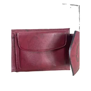 Buxton Burgundy Leather Credit Card Wallet Top Grain Cowhide Snap Closure thumbnail 6