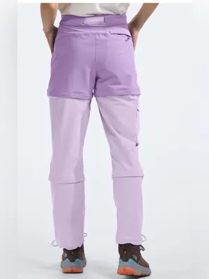The North Face Bridgeway Zip-Off Pants Purple/ lavender Sz 10 outdoor hiking thumbnail 2