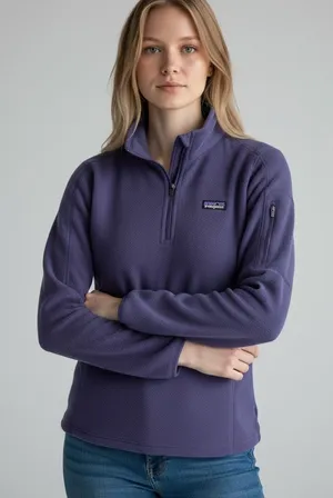 Patagonia Women's Size‎ Small Violetti Purple Better Sweater 1/4-Zip Fleece thumbnail 1