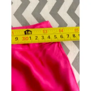 English Factory Hot Pink Satin Bias-Cut Midi Skirt - Size Small thumbnail 3