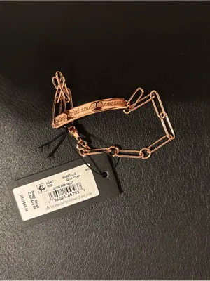Kate Spade-Stop And Smell Roses ID Bracelet in Rose Gold Tone thumbnail 9