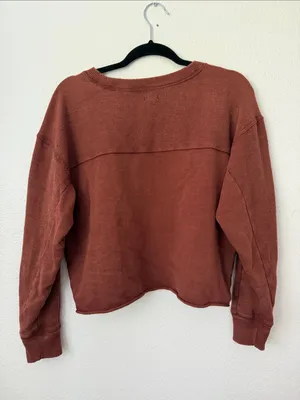 Aerie Cropped Crewneck Sweatshirt thumbnail 3