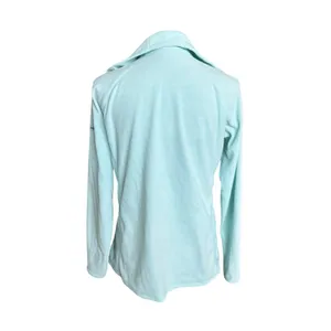 Columbia Women's Light Aqua Fleece 1/4 Zip Pullover Sweatshirt Long Sleeve Large thumbnail 2