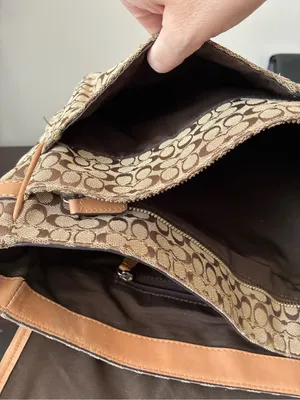 Coach Signature Voyager Cross Body Messenger Bag F70183 Jacquard / Leather thumbnail 10