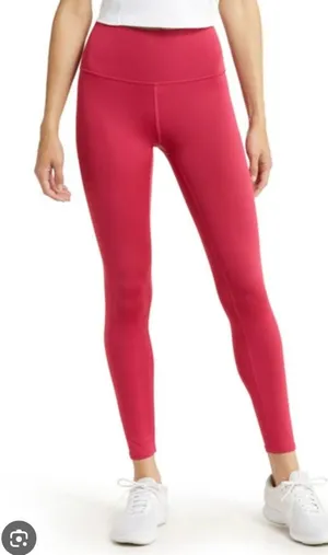 Alo Airlift High Rise 7/8 Leggings Pants Lipstick Red Pink Small thumbnail 1