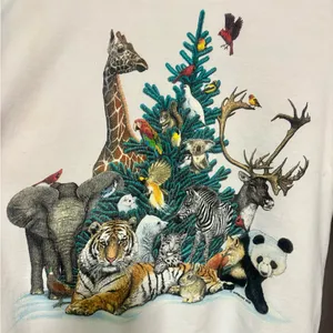 SIGNAL SPORTS Vintage Habitat Animal Cream Sweater thumbnail 2