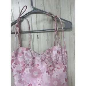 Amanda Uprichard Champagne Skirt Romper Cherry Blossom Brocade Coquette Medium thumbnail 4