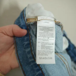 Madewell 29P The Perfect Vintage Jean Medium Blue Raw Hem Straight Leg Casual thumbnail 7