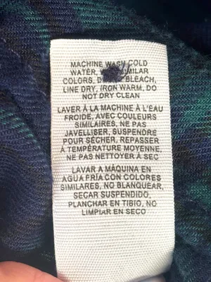 Garage Women's Medium Blackwatch Plaid Flannel Hooded Boyfriend Fit Shacket thumbnail 10