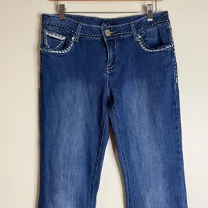 Virgin Only Women's Embellished Bootcut Jeans Dark Wash Size 9/30 western rodeo thumbnail 4
