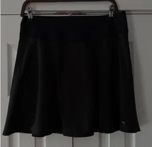 Puma Womens Black Athletic‎ Golf Tennis Skort Side Pockets Size Large L thumbnail 1