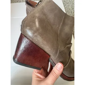 Kork Ease Brown Leather Ankle Boots Womens 8.5 Casual Booties Fall Square Toe thumbnail 11