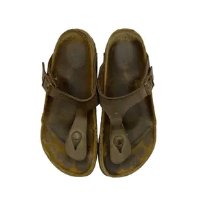 Birkenstock Women's Gizeh Slip on Brown Leather Sandals Size 36‎ US 5-needs TLC thumbnail 10