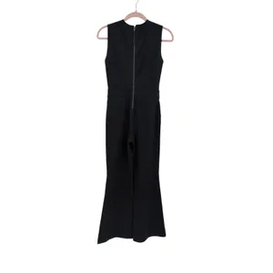 SPANX The Perfect Jumpsuit V Neck Flare Leg Classic Black Size XS thumbnail 7