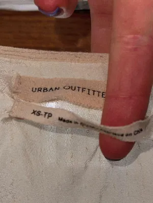 Urban Outfitters Boho Off-White Top thumbnail 3