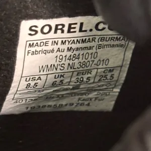 Sorel Out‎ N About III Conquest Waterproof Boots Black Leather NL3807 Womens 8.5 thumbnail 7