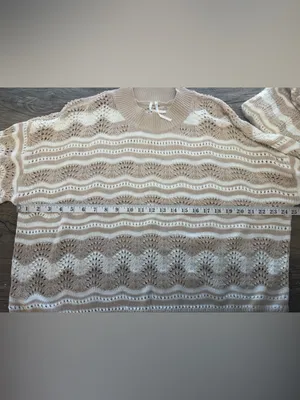 Anthropologie Pointelle sweater & skirt set size xl‎ thumbnail 7