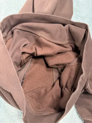 Lululemon scuba Brown oversized Half-Zip Hoodie sweatshirt XS/S thumbnail 11