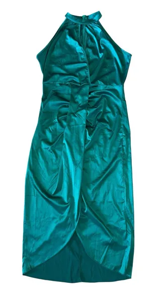 Allegra K Emerald Green Evening Dress thumbnail 1