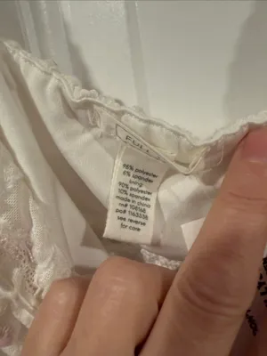 Full Tilt White Mini Dress with Pink Embroidered‎ Detail medium nwt thumbnail 6