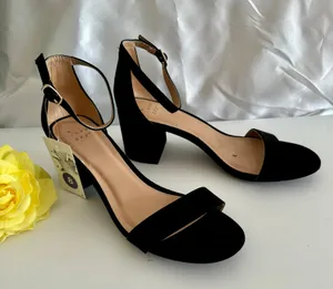 Black Suede Heels, Size 8 thumbnail 1