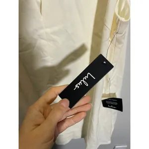 Lulus Near or Bar Dress Small Cream Gold Bar Detail V-Neck Mini Cocktail Party thumbnail 5