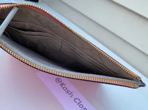 MK JST XL Zip Wristlet Clutch - Grapefruit thumbnail 6