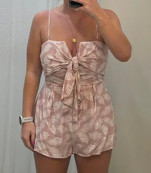Cloud Ten Blush Pink Floral Romper thumbnail 4