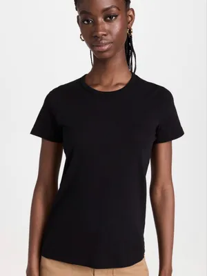 Jenni Kayne Black Short Sleeve Crewneck Tee 100 percent cotton size S thumbnail 1